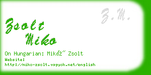 zsolt miko business card